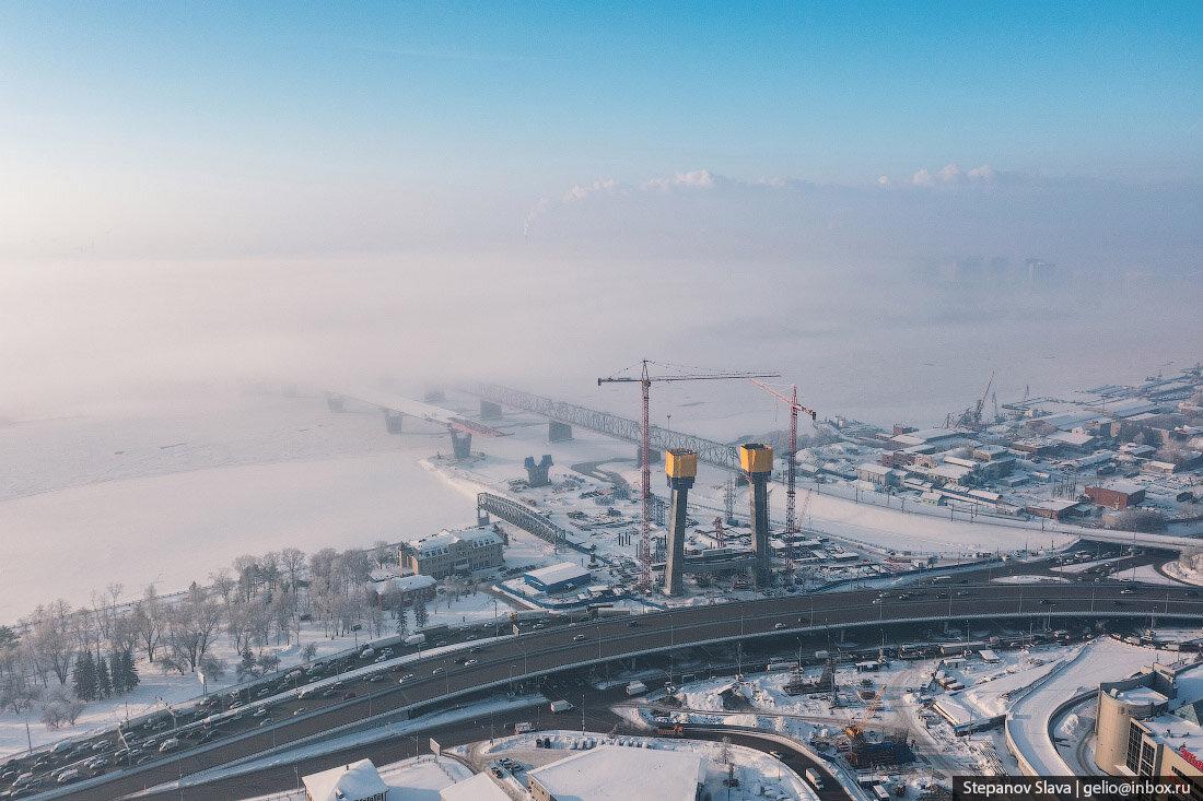 Фото Новосибирский фотограф Слава Степанов снял стройку четвёртого моста через Обь 6